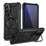 F�r Samsung Galaxy S24 FE Hybrid MagSafe Ring Schutz H�lle Schwarz