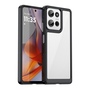 F�r Motorola Moto G75 5G Colorful Series TPU Hybrid H�lle Case Schwarz