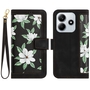 Fr verschiedene Handy Modelle Kunstleder Book Wallet Tasche Blumen Design Hlle