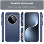 F�r Honor Magic 7 Pro Schock Carbon Textur TPU Handy H�lle Cover Blau