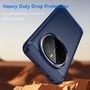 F�r Honor Magic 7 Pro Schock Carbon Textur TPU Handy H�lle Cover Blau