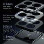 F�r Xiaomi 15 Pro Armor TPU PC Hybrid Schutz H�lle Etuis Case Schwarz