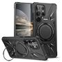 F�r Samsung Galaxy S25 Ultra MagSafe Schock Magnet Ring H�lle Schwarz