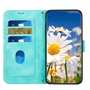 F�r Xiaomi 14T Kunstleder Wallet Blumen Design Handy Tasche H�lle Gr�n
