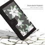 F�r Xiaomi 14T Kunstleder Wallet Blumen Design Tasche H�lle Schwarz