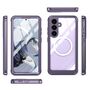 F�r Samsung Galaxy S25 Plus MagSafe Full 360 Body Hybrid Bumper Lila