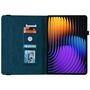 F�r Xiaomi Pad 7 / Pad 7 Pro Schmetterling Kunstleder Tasche Case Blau