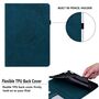 F�r Xiaomi Pad 7 / Pad 7 Pro Schmetterling Kunstleder Tasche Case Blau