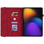 Kunstleder f�r Xiaomi Pad 8 / 8 Pro / Pad 7 / 7 Pro Schmetterling Rot