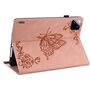 F�r Xiaomi Pad 7 / Pad 7 Pro Schmetterling Kunstleder Tasche Case Pink