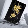 F�r Xiaomi Pad 7 / Pad 7 Pro TPU Gold Rose Motiv Design Schutz H�lle