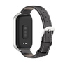 F�r Xiaomi Smart Band 9 Active / Redmi Band 3 Leder Band Metallrahmen