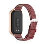 F�r Xiaomi Smart Band 9 Active / Redmi Band 3 Leder Band Metallrahmen