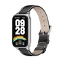 F�r Xiaomi Smart Band 9 Active / Redmi Band 3 Leder Arm Band mit Metallrahmen