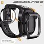 F�r Apple Watch Series 10 46mm Silikon Armband mit Metall Geh�use Case