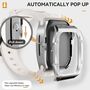 F�r Apple Watch Series 10 46mm Silikon Armband mit Metall Geh�use Case