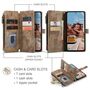 F�r Samsung Galaxy S25 5G Kunstleder Multifunktion Wallet Tasche H�lle