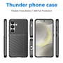 F�r Samsung Galaxy S25 Schockfeste Thunderbolt TPU H�lle Cover Schwarz