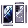 F�r Samsung Galaxy S25 Ultra 5G MagSafe 360 Grad Hybrid Bumper Lila