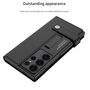F�r Samsung Galaxy S25 Ultra GKK Flip Wallet Leder / TPU H�lle Schwarz