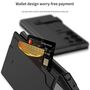 F�r Samsung Galaxy S25 Ultra GKK Flip Wallet Leder / TPU H�lle Schwarz