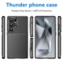 F�r Samsung Galaxy S25 Ultra Schockfeste Thunderbolt TPU H�lle Schwarz