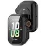 F�r Honor Watch 5 Kunststoff PC Smart H�lle + H9 Hart Glas Schwarz