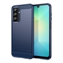 F�r Samsung Galaxy A26 5G Carbon Design Textur TPU Handy H�lle Blau