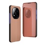 F�r Xiaomi Redmi Note 14 Pro Plus 5G View Spiegel Wake UP H�lle Pink