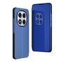 F�r Xiaomi Redmi Note 14 Pro 5G View Spiegel Wake UP H�lle Case Blau