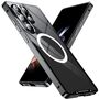F�r Samsung Galaxy S25 Ultra Magnetische Magsafe Metall H�lle Schwarz