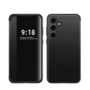 F�r Samsung Galaxy S25 Plus 5G Mirror View Smart Cover H�lle Schwarz