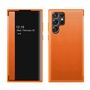 F�r Samsung Galaxy S25 Ultra 5G Mirror View Smart Cover H�lle Orange