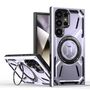 F�r Samsung Galaxy S25 Ultra Armor II MagSafe Magnet Ring H�lle Lila