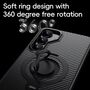 F�r Samsung Galaxy S25 MagSafe Carbon Design TPU Ring Schutz H�lle