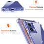 F�r Motorola Moto G85 Schock TPU Silikon H�lle + 4D Curved Hart Glas