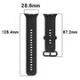 F�r Honor Watch 5 Solid Color Design Soft Silikon Ersatz Armband Grau