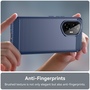 F�r Honor 300 Carbon Faser Brushed Design Textur TPU Handy H�lle Blau