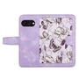 F�r Google Pixel 9a Kunstleder Book Wallet Blumen Tasche H�lle Lila