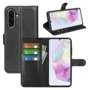 F�r Samsung Galaxy A56 / A36 Kunstleder Wallet Tasche H�lle Schwarz 