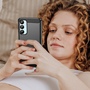 F�r Samsung Galaxy A56 / A36 Carbon Design Textur TPU H�lle Schwarz