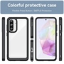 F�r Samsung Galaxy A56 / A36 Colorful Series TPU Acryl H�lle Schwarz