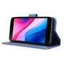F�r ZTE Blade A35 Lite Design Book Wallet Kunstleder H�lle Tasche Blau