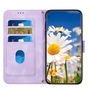 F�r Samsung Galaxy A56 / A36 Kunstleder Wallet Blumen Tasche Case Lila