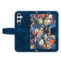 F�r Samsung Galaxy A56 / A36 Kunstleder Wallet Blumen Tasche D- Blau