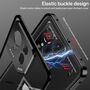 F�r Asus ROG Phone 9 / 9 Pro Snap Metall Rahmen Mattierte H�lle Blau