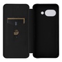 F�r Google Pixel 9a Carbon Faser Flip Textur Schutz H�lle Schwarz
