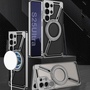 F�r Samsung Galaxy S25 Ultra GKK Magsafe Z - Design Schutz H�lle Grau