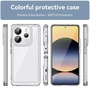 F�r Xiaomi Redmi Note 14 4G Colorful TPU Hybrid H�lle Transparent