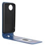 F�r ZTE Blade A35 Lite Vertikale Flip Handy Tasche H�lle Cover Blau